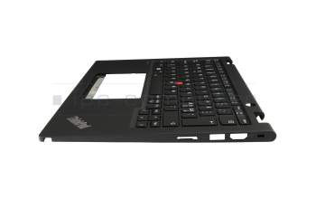 SG-A9810-79A original Lenovo clavier incl. topcase ND (nordique) noir/noir avec rétro-éclairage et mouse stick