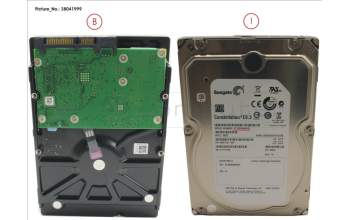 Fujitsu HDD 3TB BC-SATA 7.2K 3.5\' pour Fujitsu Primergy TX1320 M1