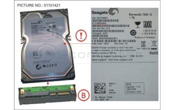 Fujitsu SGT:ST31000524AS HDD 1TB SATA S3 7.2K 3.5\'