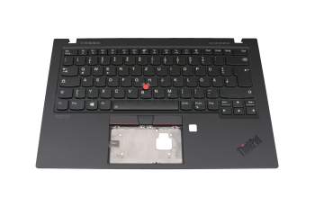 SM10T05909 original Lenovo clavier incl. topcase DE (allemand) noir/noir avec rétro-éclairage et mouse stick WLAN