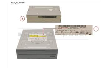 Fujitsu SATA DVD-ROM HH pour Fujitsu Primergy TX2540 M1