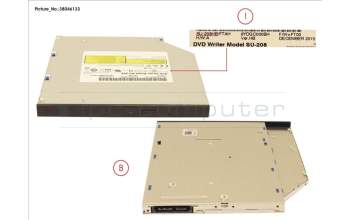 Fujitsu DVD SUPERMULTI ULTRA SLIM TRAY 9.5MM pour Fujitsu Primergy RX2560 M1