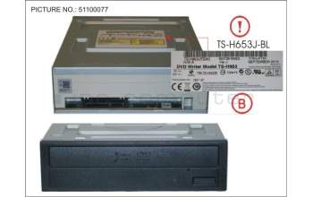 Fujitsu SATA DVD SM HH pour Fujitsu Primergy RX2560 M1