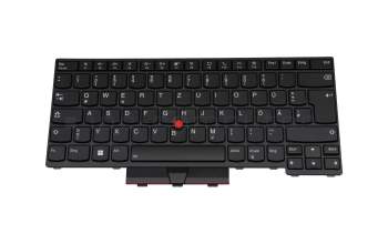 SN20W67591 original Lenovo clavier DE (allemand) noir/noir avec rétro-éclairage et mouse stick