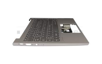 SN20Z37903 original Lenovo clavier incl. topcase DE (allemand) gris/gris avec rétro-éclairage