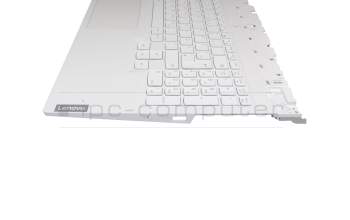 SN21B43846 original Lenovo clavier incl. topcase DE (allemand) blanc/blanc avec rétro-éclairage