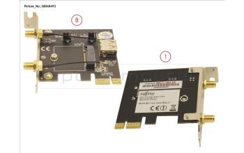 Fujitsu PCI-E M.2 BOARD (W. LP BRACKET) pour Fujitsu Esprimo D556/E94