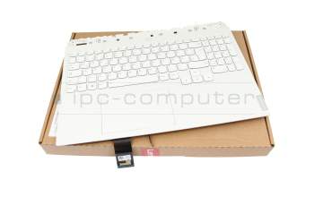 ST61D66407 original Lenovo clavier incl. topcase DE (allemand) blanc/blanc avec rétro-éclairage