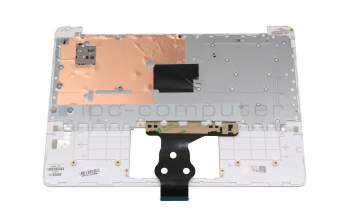 T0009H Clavier incl. topcase DE (allemand) blanc/argent