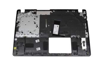 T004C1 Clavier incl. topcase DE (allemand) noir/noir avec rétro-éclairage