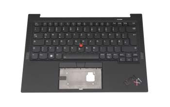 T015LR Clavier incl. topcase DE (allemand) noir/noir avec rétro-éclairage et mouse stick b-stock