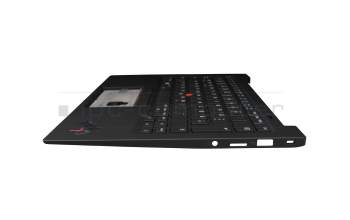 T015LR Clavier incl. topcase DE (allemand) noir/noir avec rétro-éclairage et mouse stick b-stock