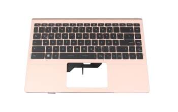 T022M1 Clavier incl. topcase DE (allemand) noir/rosé