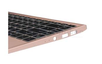 T022M1 Clavier incl. topcase DE (allemand) noir/rosé