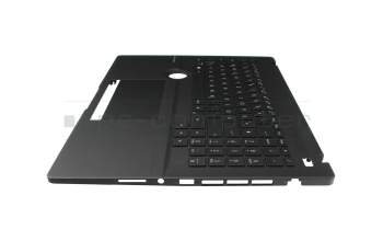 T037A1 Clavier incl. topcase DE (allemand) noir/noir avec rétro-éclairage (ASUS Dial)