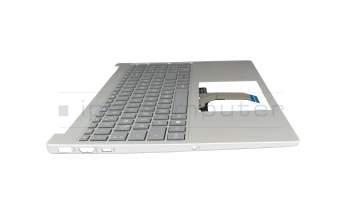 T048H1 Clavier incl. topcase DE (allemand) gris/argent