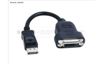 Fujitsu CABLE ADAPTER DISPLAY PORT-DVI pour Fujitsu Primergy RX2530 M4
