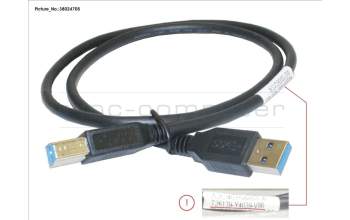 Fujitsu CBL USB 3.0 A-B 0,8M pour Fujitsu Primergy RX300 S8
