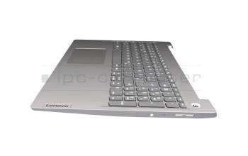 TL81W1 Clavier incl. topcase DE (allemand) gris/argent Empreinte digitale