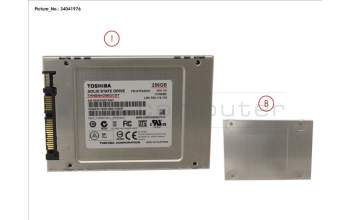 Fujitsu SSD S3 256GB 2.5 SATA (7MM) pour Fujitsu Esprimo P556