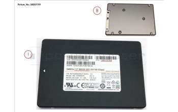 Fujitsu SSD S3 960GB 2.5 SATA (SFF) pour Fujitsu Celsius J580