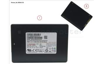 Fujitsu SSD S3 512GB 2.5 SATA (7MM) (OPAL) pour Fujitsu Esprimo D556
