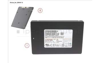 Fujitsu SSD S3 512GB 2.5 SATA (7MM) (OPAL) pour Fujitsu Esprimo D756