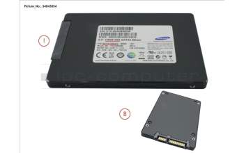 Fujitsu SSD S3 128GB 2.5 SATA (7MM) pour Fujitsu Esprimo A525-L