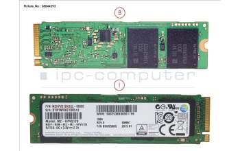 Fujitsu SSD PCIE M.2 2280 512GB pour Fujitsu Esprimo P556