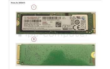 Fujitsu SSD PCIE M.2 2280 256GB PM981 (OPAL) pour Fujitsu Celsius J580