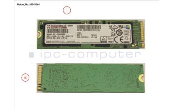 Fujitsu SSD PCIE M.2 2280 128GB pour Fujitsu Esprimo P757