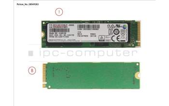 Fujitsu SSD PCIE M.2 2280 512GB pour Fujitsu Esprimo P557