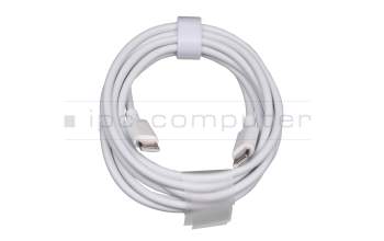 USB-C câble de données / charge blanc 1,80m (USB 2.0 Type C to C; 20V 3.3A) pour Huawei MateBook 13 (2019)
