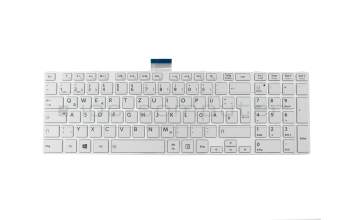 V000351790 original Toshiba clavier DE (allemand) blanc/blanc brillant