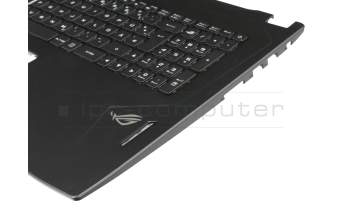 V156262B3 original Sunrex clavier incl. topcase DE (allemand) noir/noir avec rétro-éclairage