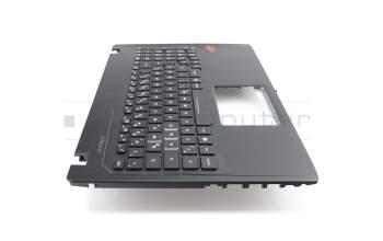 V156362CK2 original Sunrex clavier incl. topcase DE (allemand) noir/noir avec rétro-éclairage