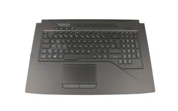 V170146BK1 original Sunrex clavier incl. topcase DE (allemand) noir/noir avec rétro-éclairage