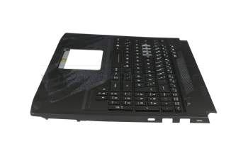 V170146EK1 original Sunrex clavier incl. topcase DE (allemand) noir/noir avec rétro-éclairage