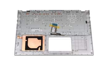 V182562DE1 original Asus clavier incl. topcase DE (allemand) argent/argent