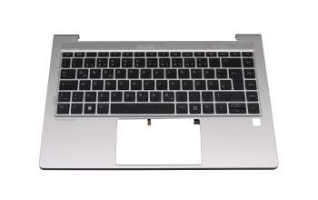 V195246BK2 HP clavier incl. topcase DE (allemand) noir/argent avec rétro-éclairage