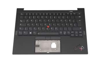 V201220AK2 original Sunrex clavier incl. topcase DE (allemand) noir/noir avec rétro-éclairage et mouse stick