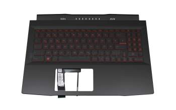 V2032F original MSI clavier incl. topcase DE (allemand) noir/rouge/noir avec rétro-éclairage