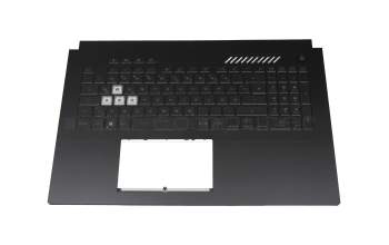 V210846AE1 original Sunrex clavier incl. topcase DE (allemand) noir/transparent/noir avec rétro-éclairage