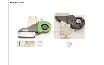 Fujitsu V26898-B1009-V3 HEATSINK ESP Q7010