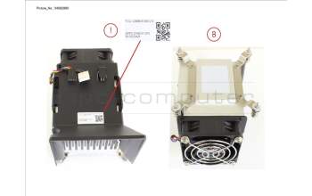 Fujitsu V26898-B1056-V10 HEATSINK 65W VER2 ADL STANDARD