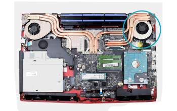 Ventilateur - à gauche - pour MSI GL62 7QF (MS-16J5)