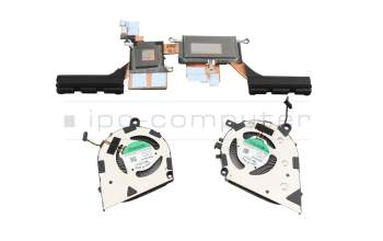 Ventilateur incl. refroidisseur (CPU/DIS/GPU) original pour Lenovo IdeaPad Flex-14IML (81XG)