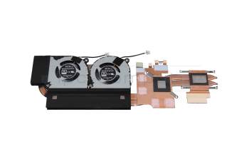 Ventilateur incl. refroidisseur (CPU/GPU) GTX 1050 original pour Toshiba Satellite S50W-C