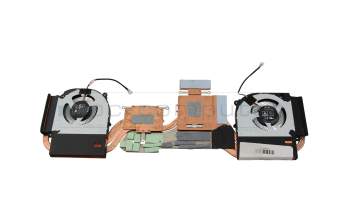 Ventilateur incl. refroidisseur (CPU/GPU) original pour Clevo NP60x