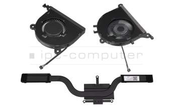 Ventilateur incl. refroidisseur (CPU/GPU) original pour Lenovo Yoga Slim 7-14ARE05 (82A2)